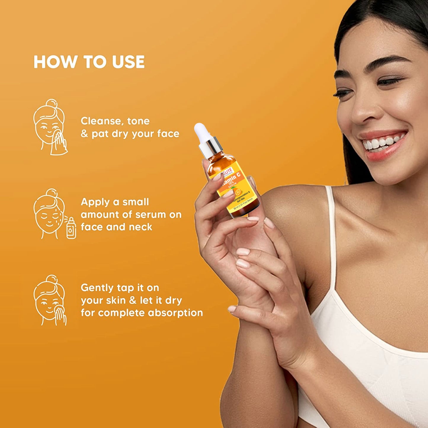 BECUTE Professional® SPF 50 Facial Cream+Skin Brightening Serum+Vitamin C Face Serum - Combo Pack, 110 mL