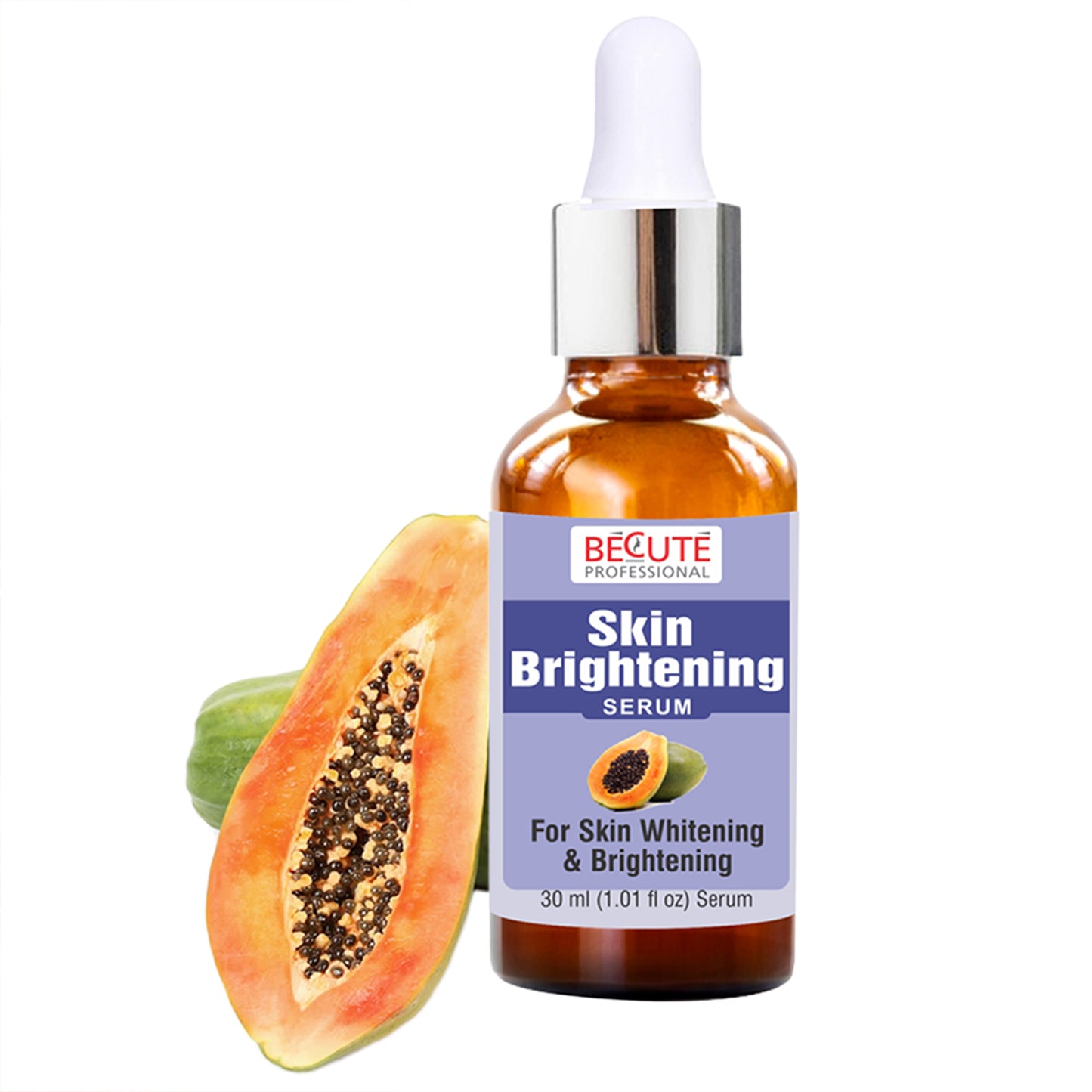 BECUTE Professional® Skin Brightening Serum with Papaya Extract for Dark Spots & Pigmentation 30 mL