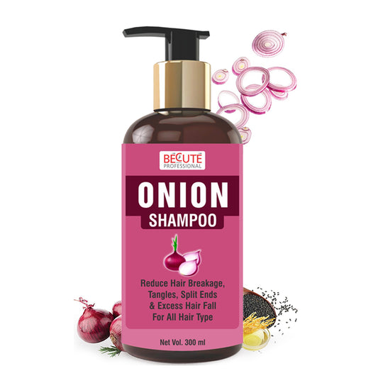 BECUTE Professional® Onion Hair Shampoo for Hair Growth, Hair Breakage And Control Hair Fall  300 mL